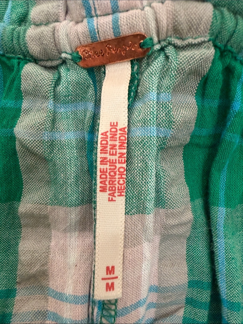 Free People Plaid matching top and shirt set - Picture 3 of 5